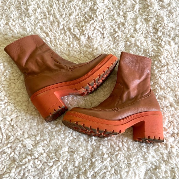 Free People leather boot in Terra Cotta - Picture 6 of 13